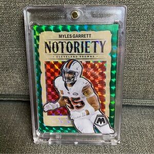 Custom 3D Floater - Myles Garrett Notoriety Mosaic card